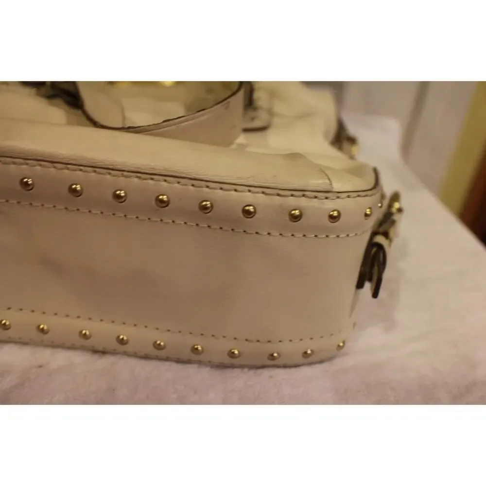 MICHAEL MICHAEL KORS Studded Leather Satchel TOTE BAG (PU150
